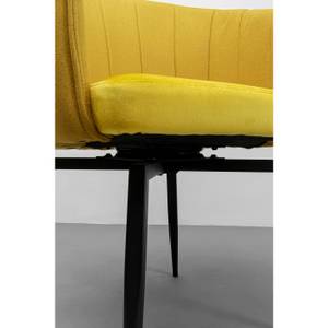 Chaise à accoudoirs pivotante Merida Jaune