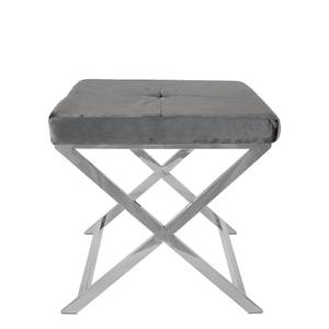 Schemel Doubleks serie Luxury Grau - Metall - 47 x 45 x 47 cm