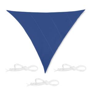 Voile d'ombrage triangle bleu foncé 600 x 510 cm