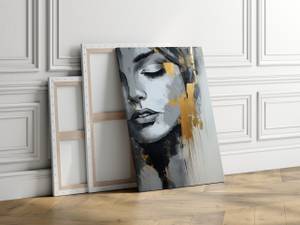 Tableau Visage De Femme Abstraction 20 x 30 x 30 cm