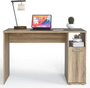 Schreibtisch mit breiter Arbeitsfläche Braun - Holzwerkstoff - 52 x 73 x 110 cm