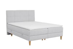 Boxspringbett Cody Hellgrau - Breite: 120 cm