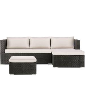 Sitzgruppe NAPUS (2-tlg) Beige - Braun - Rattan