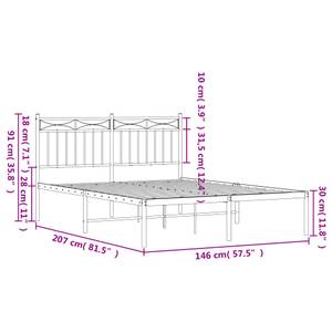 Bettgestell-K-5516 Breite: 146 cm