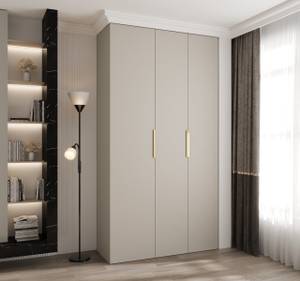 Drehtürenschrank Como 4 Beige - Gold - 130 x 50 cm