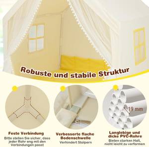 Kinderzelt TP10144 Beige - Kunststoff - 105 x 125 x 122 cm