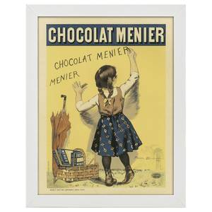 Bilderrahmen Poster Chocolat Menier Weiß