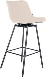 Tabouret de bar Weston Crème - Fourrure synthétique