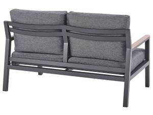 Set de jardin DELIA Noir - Marron - Gris - Métal - 128 x 70 x 79 cm