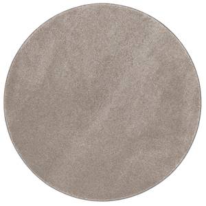 Luxus VeloursTeppich Touch Rund Taupe - 200 x 200 cm