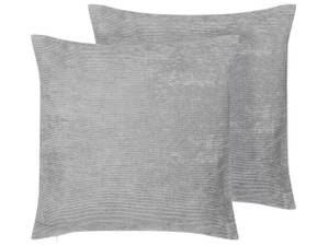 Kissen 2er Set NOLANA Grau - Textil - 45 x 12 x 45 cm