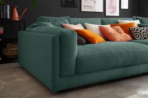 Big Sofa RAINA Smaragdgrün - Textil
