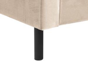 Doppelbett VILETTE Beige - Schwarz