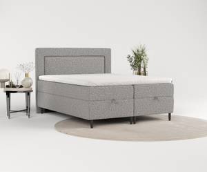 Boxspringbett Nea Grau - Breite: 180 cm