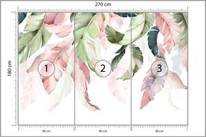 Papier Peint FEUILLES Plantes Nature 270 x 180 x 180 cm