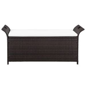 Banc de jardin 3002806 Marron - Métal - Polyrotin - 138 x 60 x 50 cm