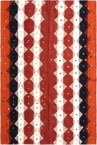 Teppich Jajim CCLVI Rot - Textil - 132 x 1 x 196 cm