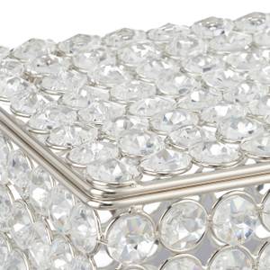 Schmuckdose im Kristalldesign Silber - Glas - Metall - 19 x 7 x 15 cm