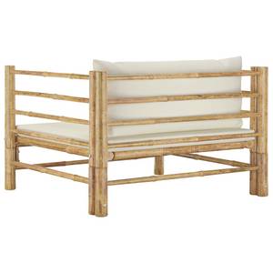 Gartensofa 3007512-6 Weiß - Bambus - 74 x 60 x 70 cm