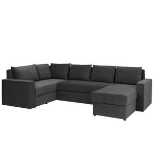 Ecksofa Denver Maxi Graphit - Ecke davorstehend rechts