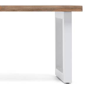 Table Basse iCub Strong 50x100 x43 Blanc Marron clair