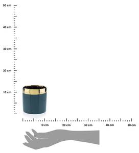 Blumentopf Cindy Gold - Grün - Keramik - 11 x 11 x 11 cm