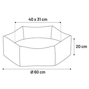 Hundebett 3018118 Braun - 60 x 20 x 60 cm