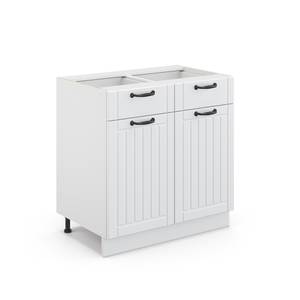 Armoire basse Fame-Line Blanc