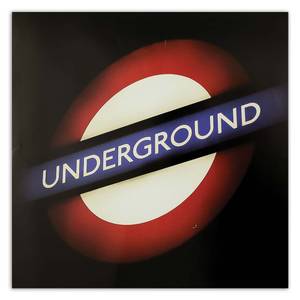 Leinwandbild London Underground Zeichen 30 x 30 cm