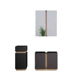 Badmöbel Set Gloria 40893 Braun - Grau - Holzwerkstoff - 70 x 55 x 34 cm