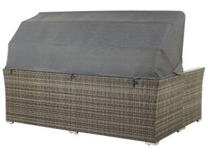 Lounge Set CORTE 5-tlg Braun - Grau - Polyrattan - 230 x 153 x 152 cm