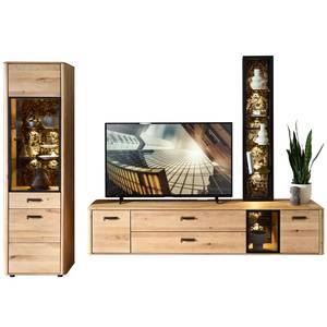 Wohnwand Morena 20 Braun - Massivholz - Holzart/Dekor - 295 x 205 x 45 cm