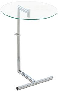 Table d'appoint Safi Blanc - Verre - 45 x 41 x 45 cm