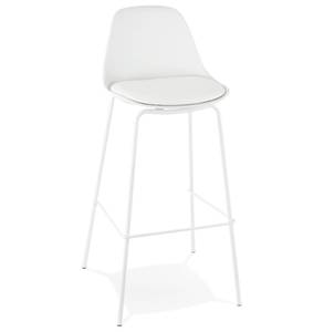 Tabouret De Bar COOKIE Blanc - Métal - 44 x 96 x 44 cm