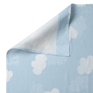Clouds Bettlaken-set Blau - Textil - 1 x 120 x 180 cm