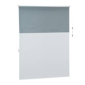 Lot de 2 stores enrouleurs gris 120 x 165 cm