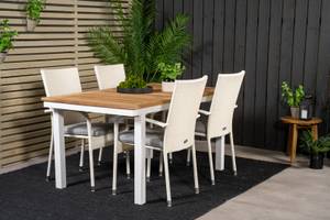 Gartenmöbel-Set Panama Weiß - Rattan - 90 x 76 x 160 cm