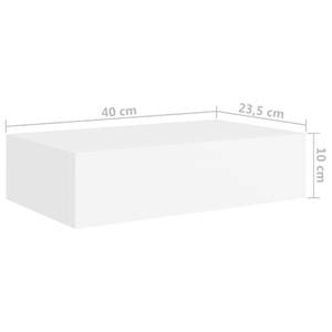 Schubladenregal (2er Set) 3006702-2 Weiß - Tiefe: 40 cm
