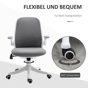 Bürostuhl mit Wippfunktion 921-330GY Grau - Textil - 60 x 104 x 63 cm