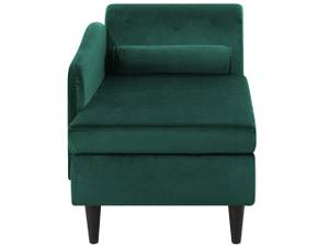 Chaise longue LUIRO Noir - Vert foncé - Vert