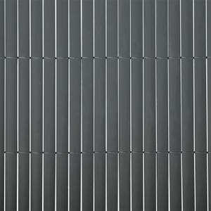 Sichtschutzzaun PVC Grau - Tiefe: 300 cm