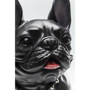 Deko Figur Gangster Dog Schwarz - Kunststoff - Stein - 50 x 40 x 24 cm