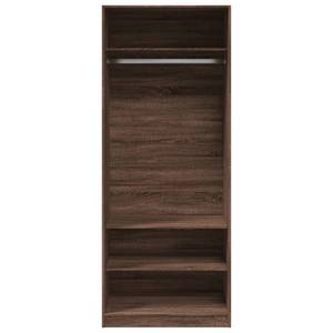 Kleiderschrank 298537-1 Dunkelbraun - Breite: 80 cm