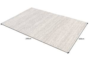 Teppich WOOL Beige - Braun - 240 x 1 x 160 cm