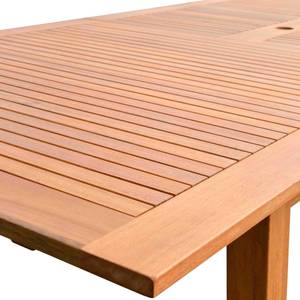 Gartentisch Martigues Braun - Massivholz - 100 x 75 x 200 cm