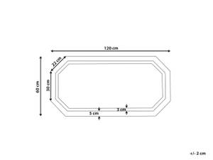 Miroir de salle de bain LOCMARIAQUER Argenté - Verre - 120 x 60 x 4 cm