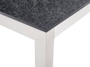 Set de salle à manger GROSSETO Aluminium - Graphite - Gris - 180 x 87 x 90 cm - Lot de 6 - Pierre - Brossé - Non revêtu - Nombre de pièces dans le lot : 7