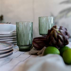 Verres à eau Fogli (lot de 6) Vert