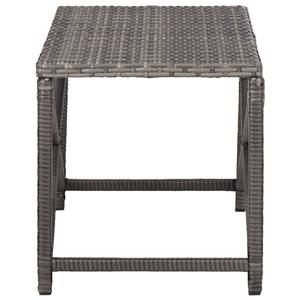 Gartenbank 3000274 Grau - Metall - Polyrattan - 80 x 43 x 40 cm