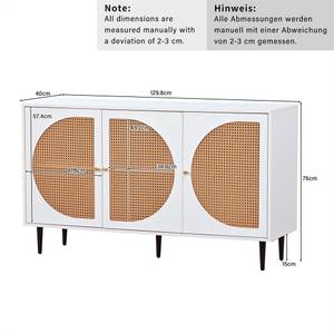 Sideboard Symmetrie Ⅳ Schwarz - Gold